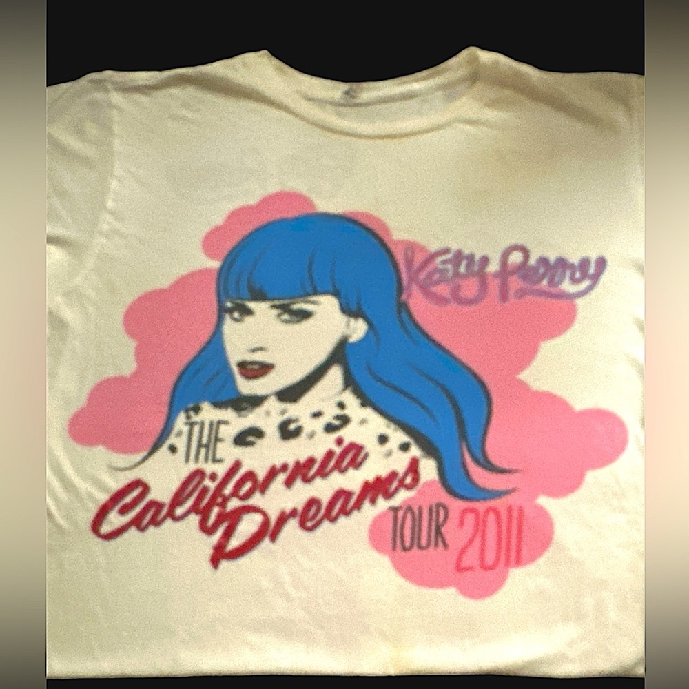 Katy Perry- The California Dreams Tour 2011 Official T-Shirt- Sz Med- FUC